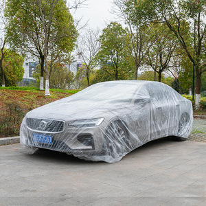 <span class=keywords><strong>Housse</strong></span> de protection universelle jetable en <span class=keywords><strong>plastique</strong></span> imperméable et anti-poussière de 1,5 mil pour vêtements de voiture - Product Image 2