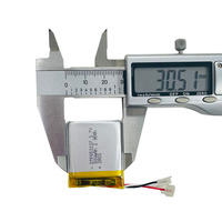 Batería Lipo de Grado A 653237 653136, 3.7V 3.8V 800mAh 820mAh 850mAh LiCoO2, Baterías de Estado Semisólido KC para Instrumentos de Prueba