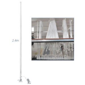 เสาอากาศทางทะเล 2.4 เมตร VHF 156-163MHz กำลังขยาย 6dB พร้อมฐานยึดไนลอนสำหรับเรือ - Product Image 1