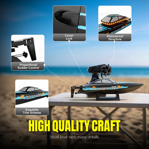 Rc thuyền Highspeed điều khiển từ xa đua thuyền mô hình đồ chơi RC tàu cao tốc không thấm nước - Product Image 5