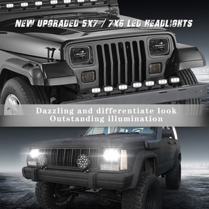 Đèn Xe Địa Hình Đèn <span class=keywords><strong>Led</strong></span> 24 12V Đèn Xe Tải Pickup Cho Faros Loa Jw <span class=keywords><strong>Led</strong></span> 7X6 <span class=keywords><strong>7X5</strong></span> Pulgadas Đèn Pha <span class=keywords><strong>Led</strong></span> 5X7 - Product Image 6