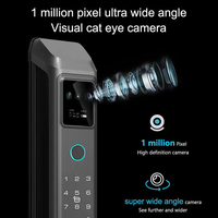 Serrure de porte intelligente à reconnaissance faciale 3D, interphone vidéo, Tuya WiFi, entrée sans clé par empreinte digitale, Cerradura Inteligente, maison, bureau