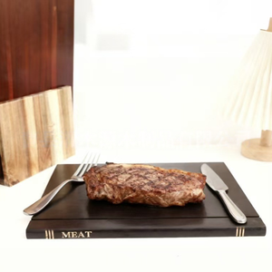 เขียงไม้ทรงหนังสือ ดีไซน์สร้างสรรค์ ทำจากไม้กระถินเทศ ใช้เป็นถาดเสิร์ฟ ตกแต่งเคาน์เตอร์ครัว - Product Image 5