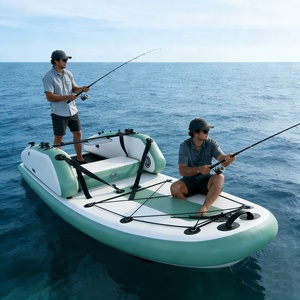 Drop Stitch Inflatable Fishing Boat with Seats SUP-Kayak Hybrid for Solo Anglers, Water Sports Enthusiasts - Product Image 2