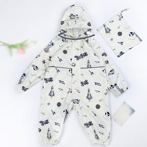 Tout-petits garçons filles combinaison à capuche manteau de pluie enfants combinaison de pluie copains boueux imperméable une pièce vêtements de pluie - Product Image 3