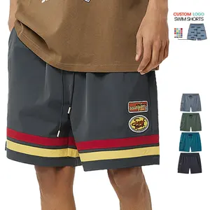 Quick-Dry Trunks Custom Logo Gym Shorts Breathable Drawstring Shorts Swim Shorts For Men