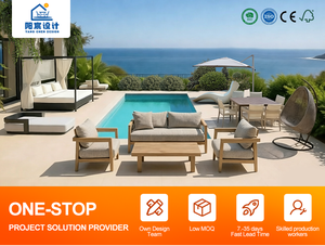 Luxueuze loungeset voor buiten, tuin, touwsofa's, moderne aluminium loungeset voor terras - Product Image 6