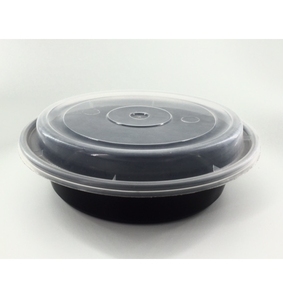 Stackable Disposable PP Plastic Food <b>Containers</b> with Airtight Lids Freezer Safe Round Food Storage Bowls Premium - Product Image 3