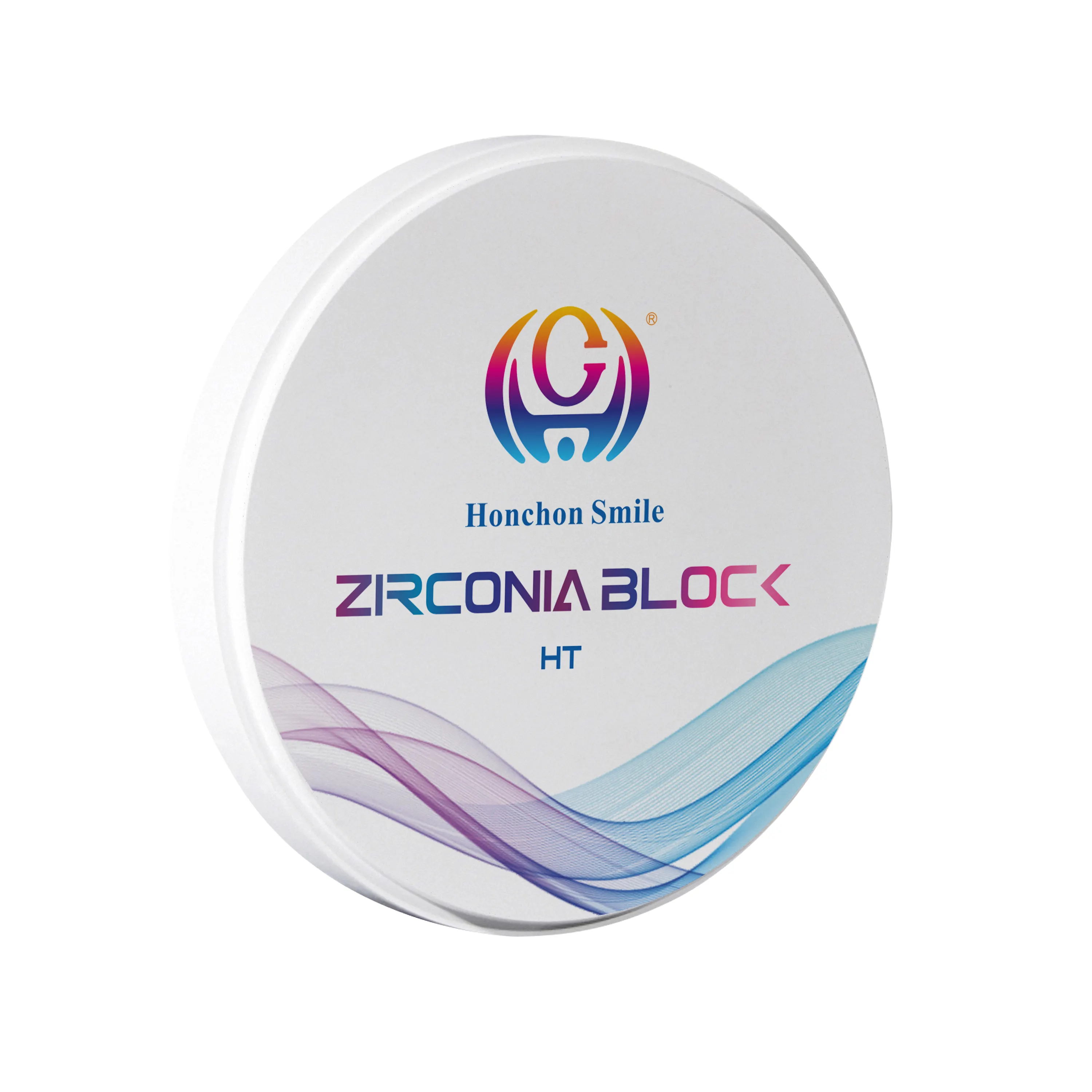 White Zirconia Blocks Dental Ceramic HT Zirconia White Disc 98ミリメートルFor Cad Cam Digital Lab