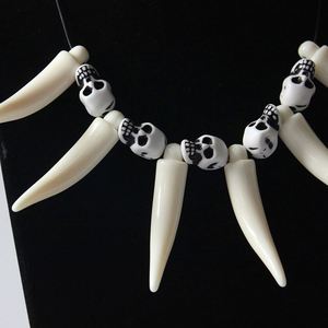 Collar de Colmillos de Esqueleto Animado, Accesorios para Fiestas de Halloween, Decoración para Hombre, Venta al por Mayor - Product Image 3