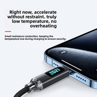 Cable de Datos Tipo-C Trenzado de Nailon Jingyao, Carga Súper Rápida de 120W 6A, Compatible con Teléfonos Honor