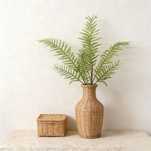 Piante di Felce Artificiale <span class=keywords><strong>in</strong></span> <span class=keywords><strong>Vaso</strong></span> di Vetro con Acqua Finta, Pianta di Felce Boston <span class=keywords><strong>in</strong></span> <span class=keywords><strong>Vaso</strong></span> per Scaffali, Scrivanie, Bagni, Arredamento Rustico - Product Image 3