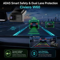 Nouvelle Caméra de Tableau de Bord Double Objectif 2026 pour Voiture, Enregistreur DVR 24h/24 HD 2K 1080P, Caméra de Tableau de Bord Double Objectif WiFi Boîte Noire