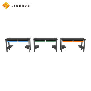 Station de travail informatique spacieuse, mobilier de bureau moderne, bureau individuel pour enseignant, pour salle de classe, bureau, salle de formation - Product Image 4