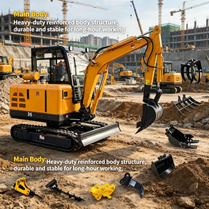 Mini Excavadora Hidráulica Eléctrica con Control PLC, Motor con Bomba Huade de Alta Eficiencia, 3.5 Toneladas, Uso Doméstico, <span class=keywords><strong>China</strong></span> - Product Image 6