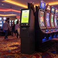 Kiosque de paiement à écran tactile capacitif 23,8 pouces avec support SDK pour machine à tickets, jeu de cartes à monnayeur Android/Windows