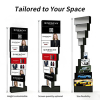 Pantalla LED de Vídeo de Pared Giratoria de 360 Grados y 6 Capas, Multifacética, de Alta Definición, para Salas de Exhibición, Centros Comerciales y Tiendas Minoristas