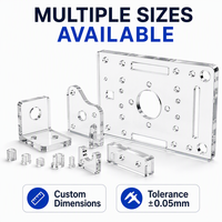 Pièces usinées en plexiglas transparent, tolérance de 0,05 mm, découpe laser pour boîtiers industriels, usinage CNC personnalisé en acrylique