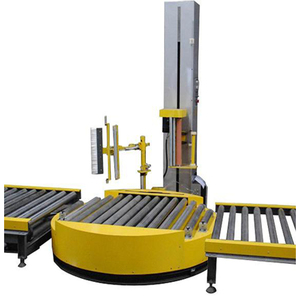 Full Auto Pallet <b>Stretch</b> Wrapping <b>Machine</b> With Roller Conveyor Automatic Wrapping <b>Machine</b> - Product Image 1