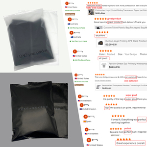 Emballages d'expédition personnalisés, durables, compostables, biodégradables en PLA+PBAT pour vêtements, colis et envois postaux - Product Image 6