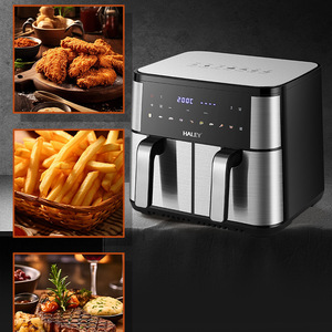 <span class=keywords><strong>Friteuse</strong></span> à air à <span class=keywords><strong>double</strong></span> compartiment 5+5L, côté gauche grillé, côté droit frit simultanément, retirer du feu, <span class=keywords><strong>friteuse</strong></span> à air intelligente pour la maison - Product Image 5