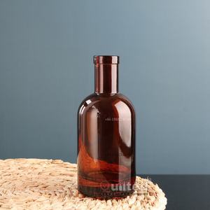 Custom 50Ml-1000Ml Ronde Lege Glazen Wijnfles Voor Whisky Wodka Gin Dranken Variété Van 50Ml Tot 1000Ml - Product Image 3