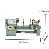 Tour à métaux manuel bon marché de Chine, mini tour à métaux CA6280 CA6180, machine à tourner le métal, mini tour à métaux horizontal conventionnel pour le métal