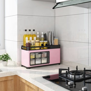 High-end Atmospheric 304 Stainless Steel Desktop Kitchen Storage Rack <strong>Spice</strong> <strong>Box</strong> - Product Image 3