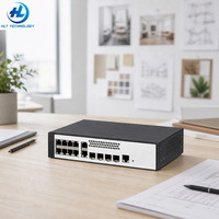 Switch de Red Administrado Gigabit Ethernet de 8 Puertos 5735S-L8T4S-A1 con 4 Puertos de Enlace Ascendente SFP 4xGE, Unidad de Montaje en Rack para Empresas