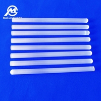 Tubo Recto de Cuarzo Opalescente para Laboratorio, Instrumento Semiconductor, Tubo de Prueba de Cuarzo Rectificado