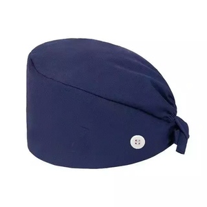 नई कस्टम यूनिसेक्स बाल टोपी समायोज्य डॉक्टर काम नर्स रगडें कैप्स अस्पताल कपास प्रिंट टोपी के साथ बटन - Product Image 3