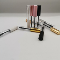 Flacon vide de mascara en plastique soufflé de haute qualité, couleur argentée dorée brillante, pour DIY, 10 ml, personnalisable, cosmétique