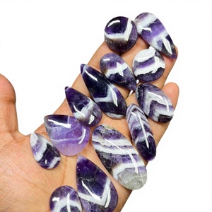 FAIJAN GEMS Natural <b>Amethyst</b> Loose Gemstone Cabochon Polished All-Size Mix Shape for Jewelry Pendant Making Rajasthan Origin - Product Image 1