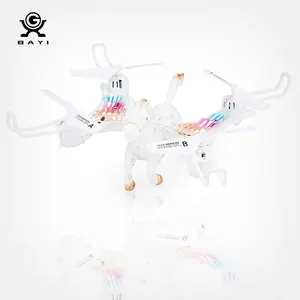 Kualitas Tinggi Remote Control 4 Axis 360 Stunt Show Unicorn Bentuk Pesawat Quadcopter dengan Cahaya