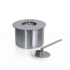 DIVINA FIRE Brûleur rond 2 lt dia.20cm cheminée en acier inoxydable bioéthanol cheminée intérieure - Product Image 1