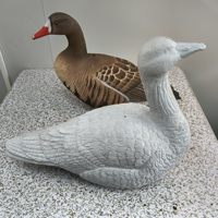 Shero Leurre de chasse Canard colvert en plastique EVA, moulé par soufflage, à mouvement électrique, mi-flottant, brun, coque en mousse intégrale, 0,35 kg