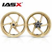 Jantes de moto forgées IASX 17 pouces 6061-T6, jantes de course légères pour BMW S1000RR, jantes de moto sportives personnalisées