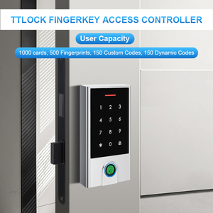 Không thấm nước ttlock App <span class=keywords><strong>Bluetooth</strong></span> BLE + Wifi boimetric vân tay mật khẩu RFID 13.56Mhz IC Đầu đọc thẻ hệ thống kiểm soát truy cập cửa - Product Image 3
