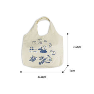 Bolsa de Compras de Lona de Algodón con Estampado Personalizado para Mujer, Bolso Tipo Hobo con Correa para el Hombro, Mediano, para Uso Diario - Product Image 5