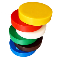 Tabla de Cortar Comercial Reversible, Estándar, Multicolor, Rectangular y Redonda, de Plástico, para Hotel y Restaurante