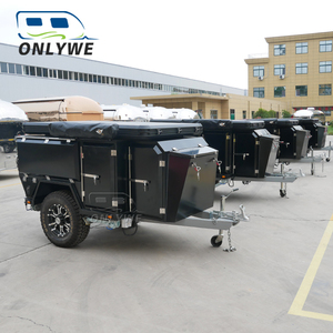 ONLYWE Offroad Trailer <span class=keywords><strong>Camper</strong></span> 4x4 Camping Rv Trailer Hybrid Pop Up Caravan Off Road Travel Trailer Estándares australianos - Product Image 3