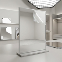 Panneau miroir acrylique PMMA Deimo 3-10 mm 4x8 pieds, transparent, éclairage intégré, anti-âge, miroir flexible en plastique
