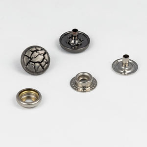 परिधान एक्सेसरीज लोगो डिजाइन प्रेस स्टड बैग मिश्र धातु कवर शर्ट 12 मिमी कस्टम स्नैप बटन कपड़ों के लिए धातु प्रेस बटन - Product Image 6