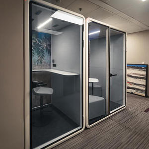 Cabina <span class=keywords><strong>de</strong></span> Oficina Portátil <span class=keywords><strong>Aislada</strong></span> e Insonorizada para Exteriores, Cabina Telefónica, Sala <span class=keywords><strong>de</strong></span> Reuniones, Cabina <span class=keywords><strong>de</strong></span> Trabajo Móvil para Varias Personas - Product Image 1