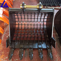 Garantie 18 mois, Godet de tri à structure squelettique pour excavatrice 12 tonnes, pour tri de débris de démolition, conception à barre transversale, prix usine, CE