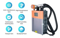 Machine de nettoyage laser pulsé portable 100W 200W 300W pour éliminer la rouille, la peinture, le sol, les murs, le métal, le bois, la pierre, avec chariot et sac à dos