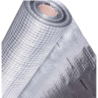 Film d'aluminium Kingway avec maille PE 1,5*50M, barrière anti-humidité sous le plancher