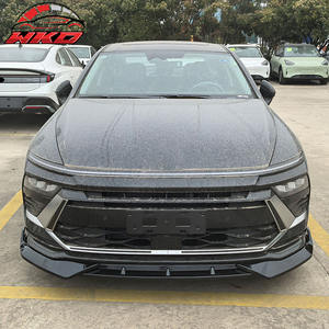 Kit de Carrocería de Alta Calidad para Hyundai Sonata 2024-2025, Estilo IKON V1, 3 Piezas, Labio Delantero para Parachoques, Negro Brillante - Product Image 6