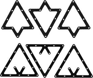 Cueelf 6Pcs Magic Ball Rack Magic Rack Feuille Triangle <span class=keywords><strong>Cue</strong></span> Accessoire 8, 9 et 10 Ball Combo Pack - Product Image 5