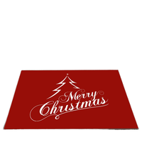 Karpet Pintu Masuk Beludru Kristal Natal Anti-Selip Mudah Dirawat dan Tahan Kotoran Buatan Mesin untuk Remaja untuk Ruang Tamu